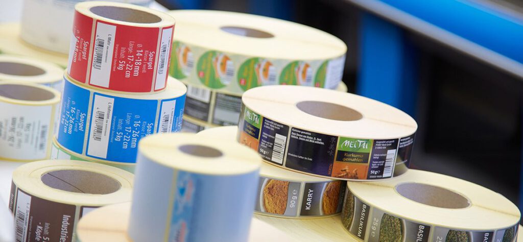 Printed food labels from the Kuhls GmbH printing company